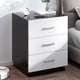 thumbnail image 5 of Pack 2 Velador Moderno De 3 Cajones Madera Blanco, 5 of 7