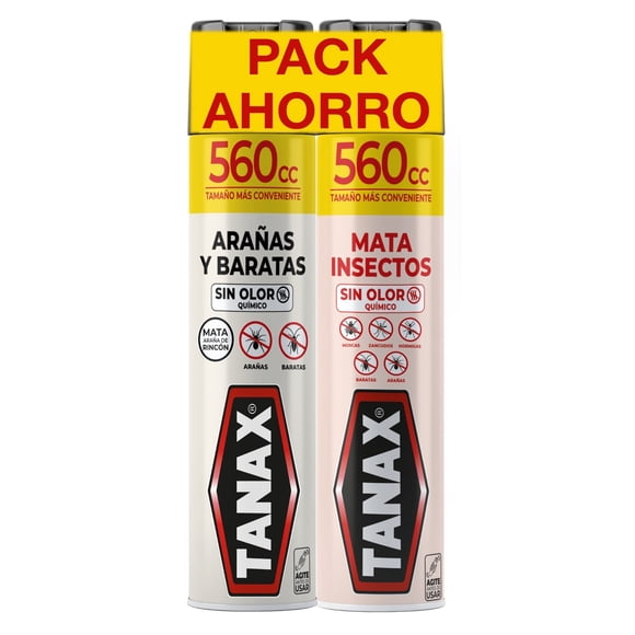 Pack Tanax Insecticida Sin Olor 2 x 560 cc, 1120 ml