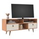 thumbnail image 1 of Rack Tv 55 Pulgadas 2 Puertas 3 Nichos Café - Blanco 785Cb, 1 of 4