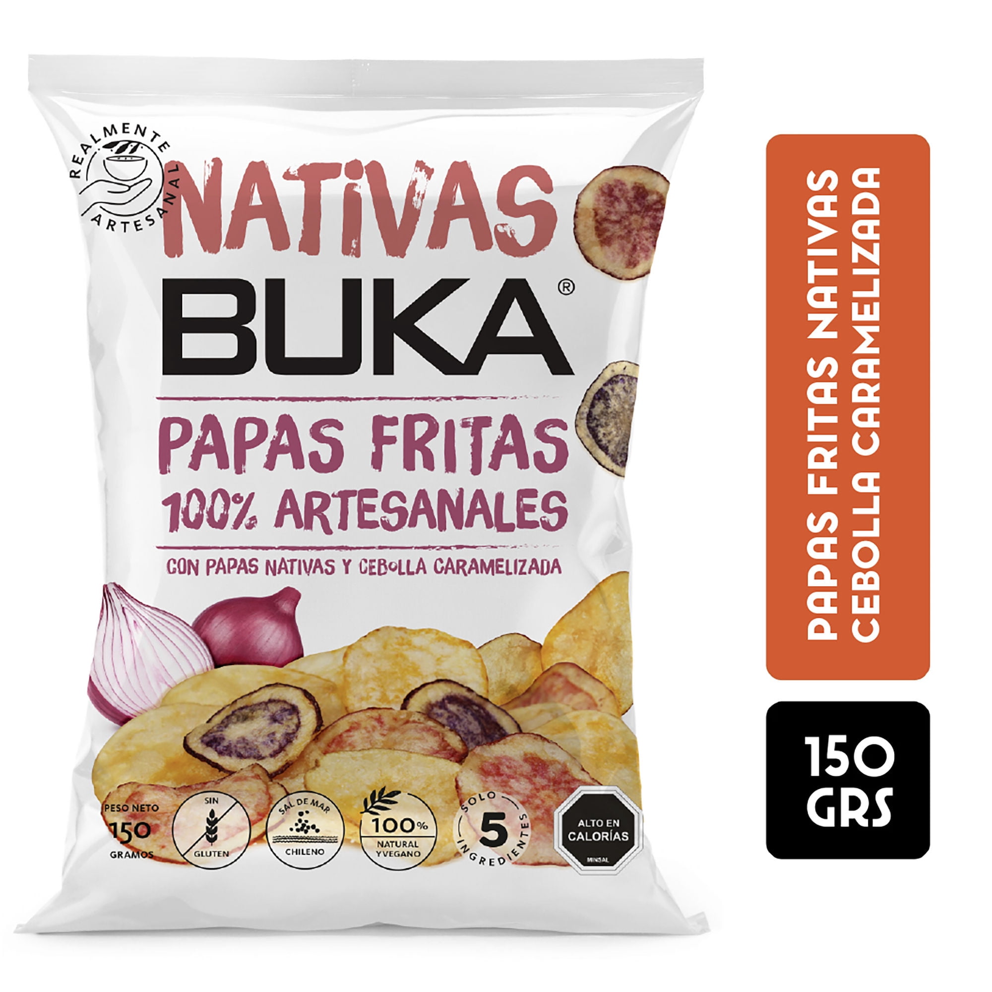 Papas Fritas Artesanales Cebolla Caramelizada, 150 g