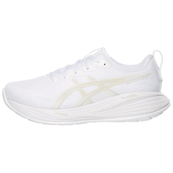 Zapatillas para correr ASICS Gel-Cumulus 27 para mujer en blanco/gris lago