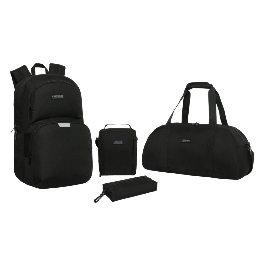 Pack Atomik Escolar (X4) Niño Plata Negro Head