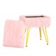 thumbnail image 1 of Taburete de tocador con almacenamiento MOOWIND Soft Otoman rosa, 1 of 8