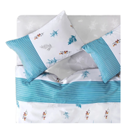 Genérico - Kit Sabana King Cannon 144 Hilos + 2 Almohadas Almond