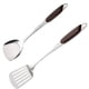 thumbnail image 1 of Utensilios de cocina Pala de cocina de acero inoxidable Aislamiento Sarga Cuchara de sopa Colocación de cuchara de arroz, 1 of 5