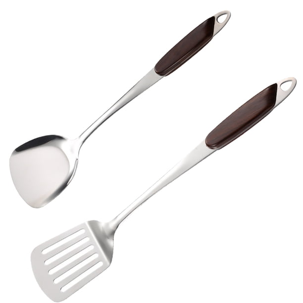 Utensilios de cocina Pala de cocina de acero inoxidable Aislamiento Sarga Cuchara de sopa Colocación de cuchara de arroz