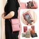 thumbnail image 2 of Bolso bandolera pantalla táctil mujer antirrobo móvil cuero impermeable hombro monedero cruzado, 2 of 7
