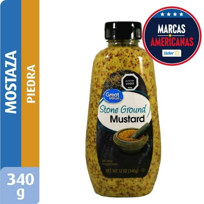 Mostaza A La Piedra Squeeze 340 G Great Value