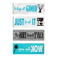 Bothyi - 4 Decoraciones De Pared De Cocina De Estilo Vintage, Arte De Pared Decorativo Para Decoración.