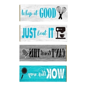 Bothyi - 4 Decoraciones De Pared De Cocina De Estilo Vintage, Arte De Pared Decorativo Para Decoración.