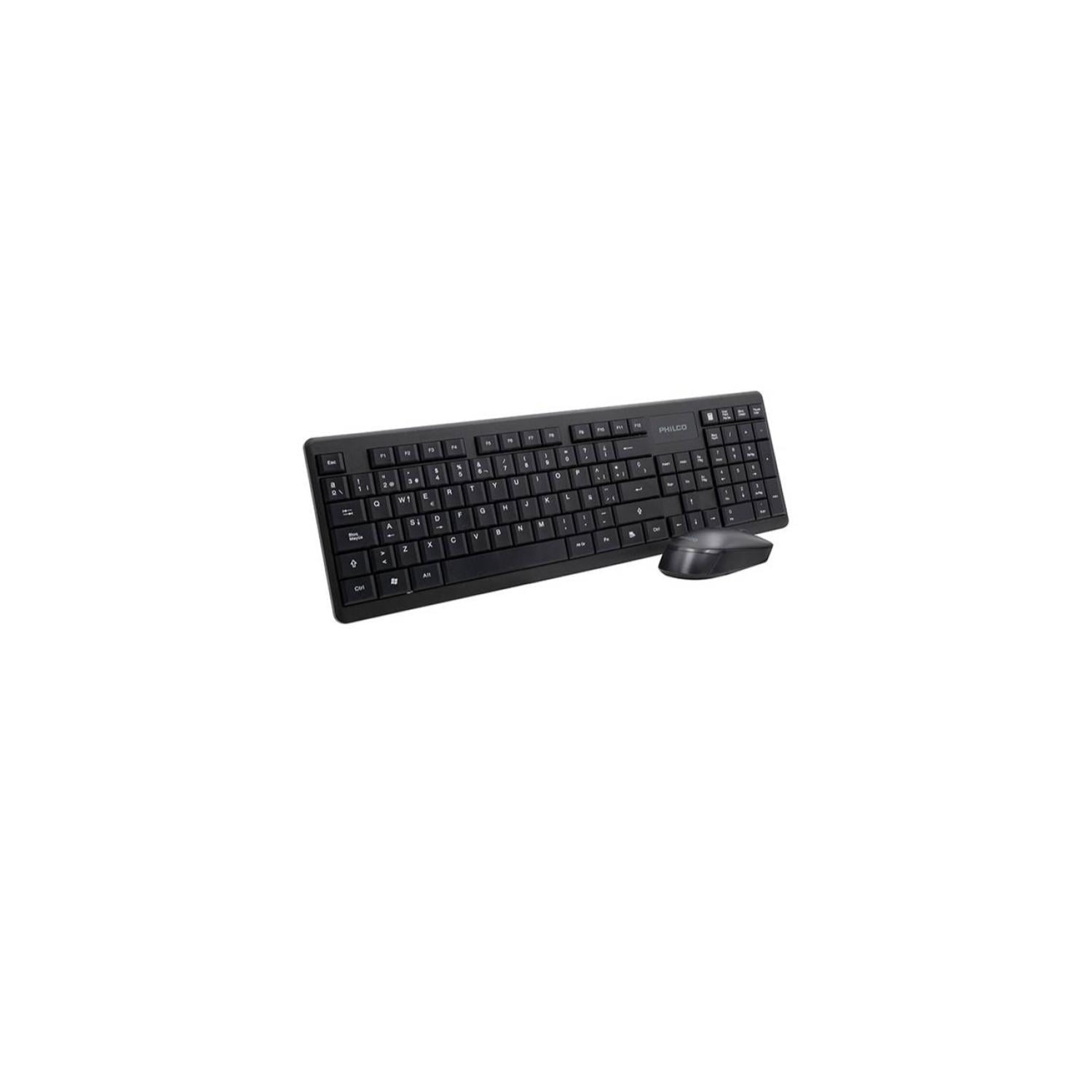 Philco - Combo Inalámbrico Mouse + Teclado Spt6314 Color Negro