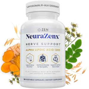Suplemento Zen Nutrients Neurazenx Nerve Support 1200 Mg De Ala