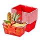 thumbnail image 1 of Cestas de compras VEVOR, 12 unidades, 21 L, apilables, plástico PE, color rojo, 1 of 9