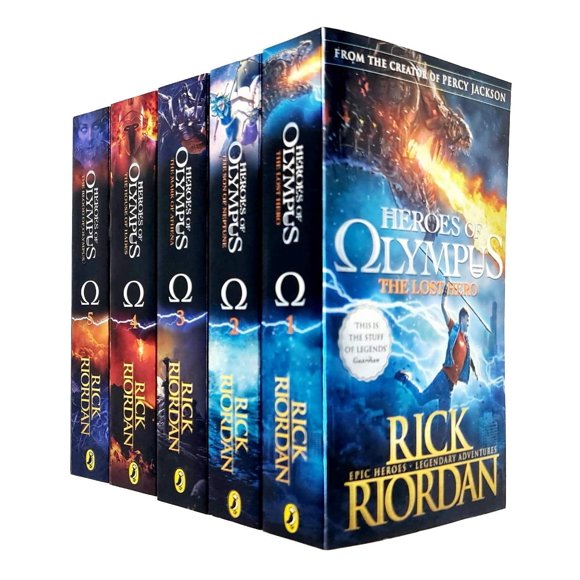 Colección completa Puffin Heroes of Olympus – 5 libros