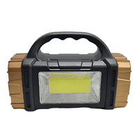 Genérico - Linterna Portátil+ Panel Solar+ Cargador Celular +Usb +Cable Blanco Negra Con Otros Colores