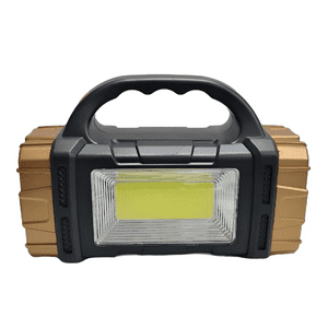 Genérico - Linterna Portátil+ Panel Solar+ Cargador Celular +Usb +Cable Blanco Negra Con Otros Colores