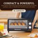 thumbnail image 2 of Horno Tostador Elite Gourmet 9.5 Qt 800 W Negro, 2 of 7