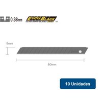 Olfa - Repuesto Cuchillo 9Mm Black 13 Segmentos Asbb-10 10Un.