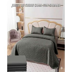 Genérico - Sabana Con Cubrecama 2 Plazas
