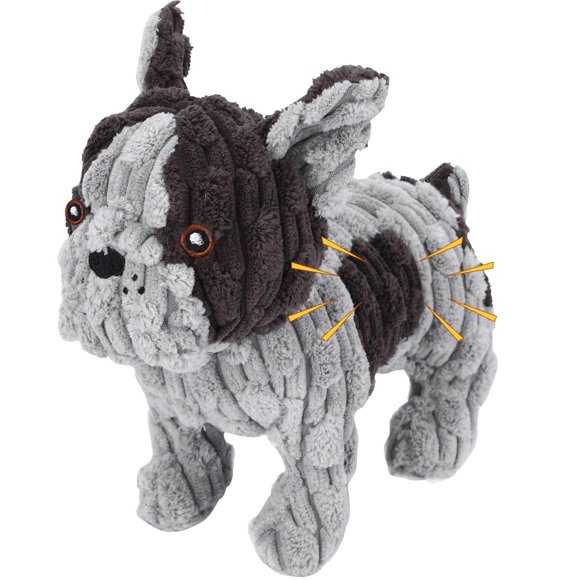 Juguete de peluche para perro Letsmeet con chirrido y crujido – Tamaño pequeño/mediano