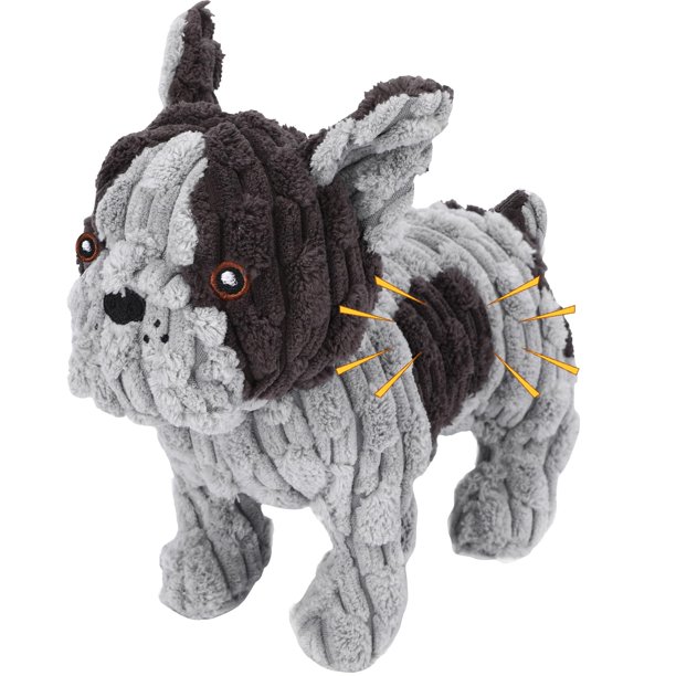 Juguete de peluche para perro Letsmeet con chirrido y crujido – Tamaño pequeño/mediano
