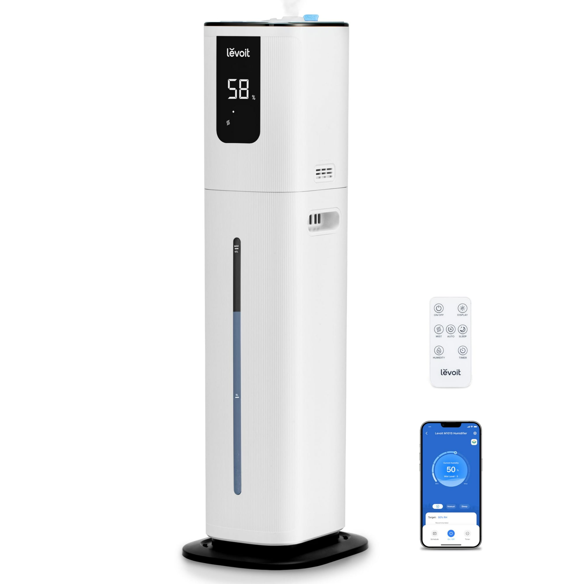 Humidificador Levoit Oasismist 1000s 10l Smart Para 600 Pies² Blanco
