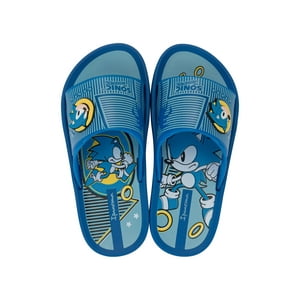 Sandalia Infantil Azul/Amarillo Sonic Slide Ipanema