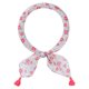 thumbnail image 1 of INSPIRE CHIC Bufandas Cuadradas con Estampado Floral para Mujer, 23.6X23.6" Flores Borla Gasa Pañuelo Cuello Flor-3-Azul, 1 of 6