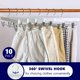 thumbnail image 5 of Perchas para pantalones Amber Home de madera blanca, paquete de 10 con clips, 5 of 7