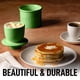 thumbnail image 4 of Cucharilla de mantequilla Zulay Kitchen verde con cuchillo y tapa, 4 of 8