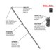 thumbnail image 2 of Broca para rotomartillo Bosch HC2040 1/4" x 10 cm SDS-Plus, 2 of 8