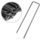 thumbnail image 2 of 100 clavos de tierra galvanizados para césped en forma de U para fijar césped artificial, tela de suelo, vellón de malezas, clavos de tierra, 2 of 8