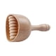 thumbnail image 2 of Taza De Herramienta De Masaje, Relajante Manual Portátil De Madera Para Atleta De Cuello Masajista Con Rodillos 18cmX9CM, 2 of 5