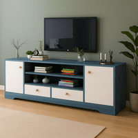 Tuspacehome.Cl - Rack Tv Blue 32 A 58 Con Gavetas Sala De Estar