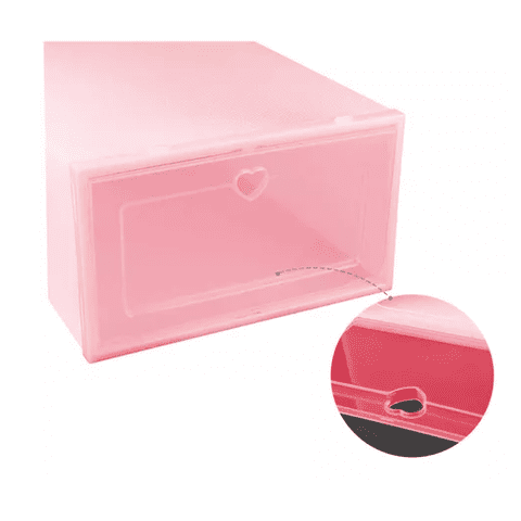 Genérico - 10 Piezas Zapateras Organizadoras Rosadas