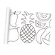 thumbnail image 2 of Pósteres Para Colorear, Regalo De Cumplea?os, Rollo De Papel Artístico DIY, Adhesivo Para El Hogar, Dibujo De Frutas Y Verduras, 2 of 5