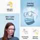 thumbnail image 2 of Stoggles Square Z87.1 Certified Polycarbonate Wide Fit Safety Glasses, talla M, 2 of 3