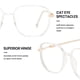 thumbnail image 3 of Gafas modernas y sencillas anti-luz azul y anti-radiación, hechas de vidrio y metal., 3 of 5