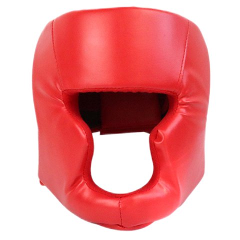 Magideal - Casco De Boxeo Portátil Para Boxeadores De Material Cuero Para Sparring Mma , Rojo 58 A 66Cm