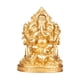 thumbnail image 3 of Adorno De Escritorio De Escultura De Estatua Sentada De Lord Ganesha De 6,3 Pulgadas Para Decoración Interior Dorado, 3 of 3