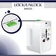 thumbnail image 3 of Adaptador de viaje universal, adaptador de enchufe universal multifunción con 2 puertos USB, Francia, EE. UU., Reino Unido y Australia, adaptador de enchufe todo en uno., 3 of 5