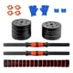 thumbnail image 2 of Set de Mancuernas Ajustables 15kg 8 Pesas Barra Recta 2 En 1 Color Negro, 2 of 3