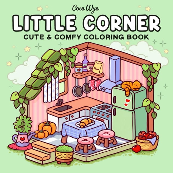 Libro para colorear Coco Wyo LLC Little Corner Cozy Spaces