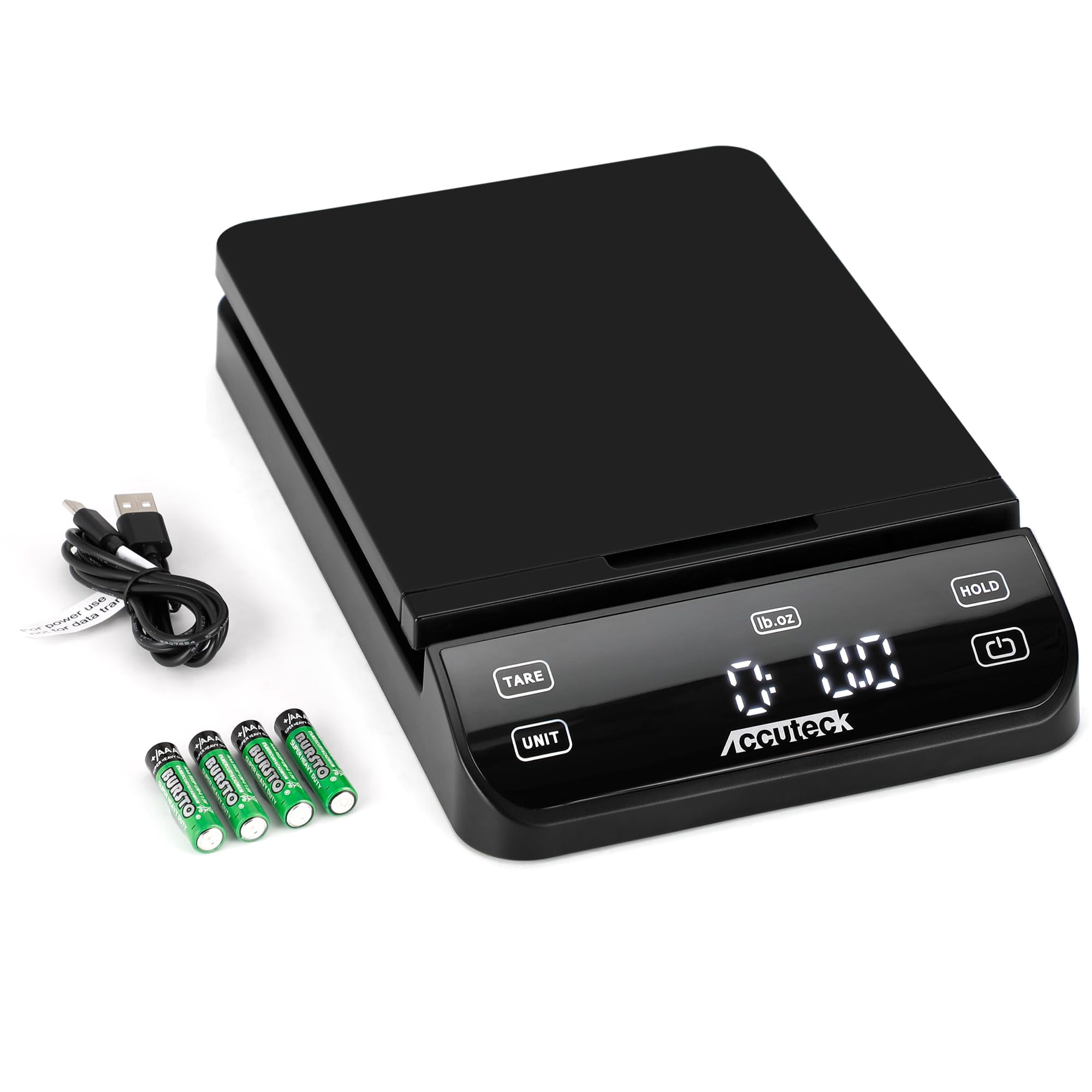 Báscula De Envío Accuteck Bps70 De 32 Kg Con Pantalla Táctil