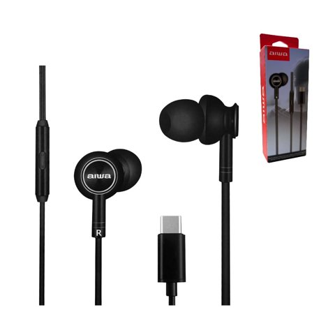 Audífonos Con Cable Tipo C - Aiwa Aw-I30Tc