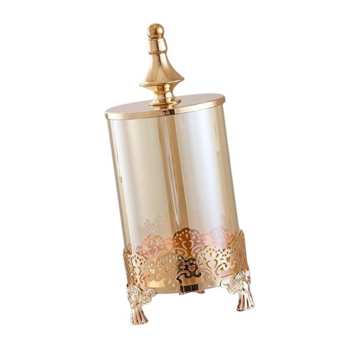 Magideal - Tarro De Botella De Almacenamiento De Dulces, Adornos, Almacenamiento Transparente De Joyería Para Aperitivos Y Alimentos Para Decoración , Medio