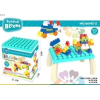 Genérico - Lego Set Bloques De Construcción Armables 80 Pcs Juego Niños Celeste