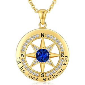 Collar Heshpaws Compass Necklace Mujer