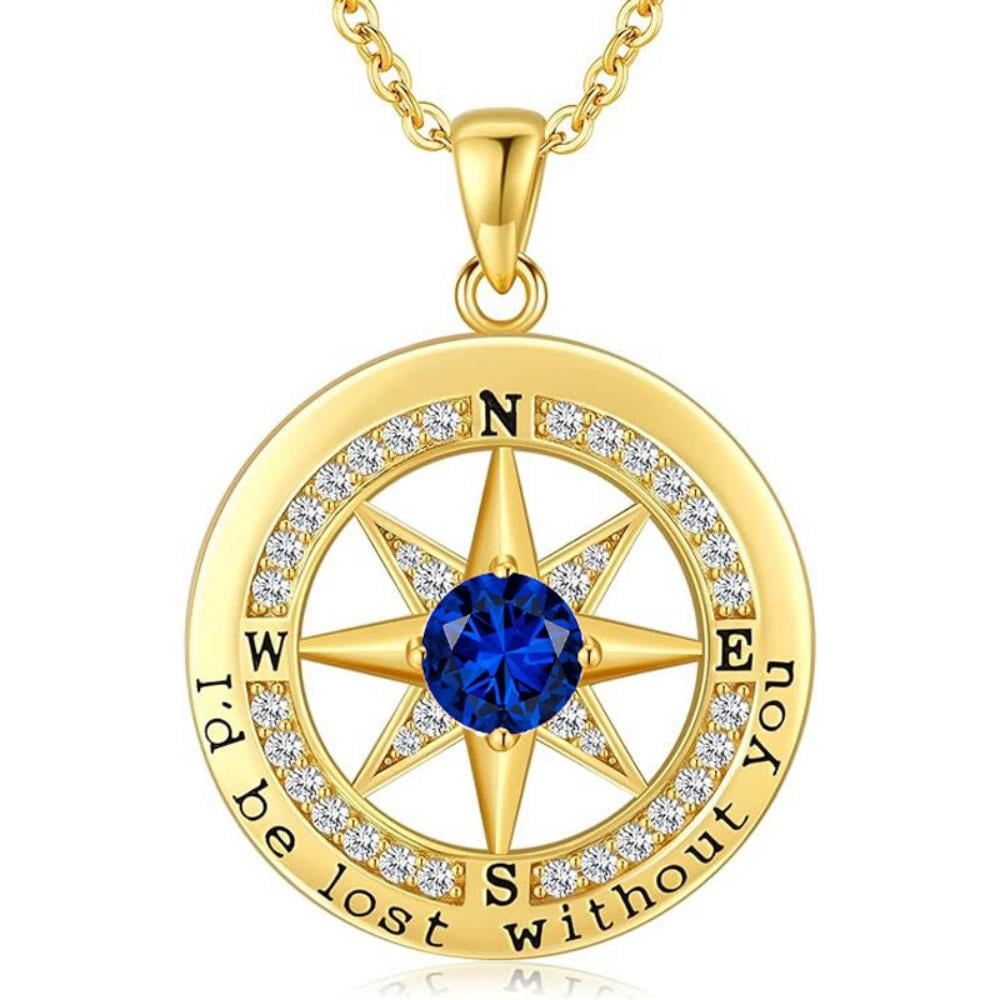 Collar Heshpaws Compass Necklace Mujer