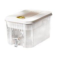 Bothyi - Hervidor De Agua Fría Con Grifo Dispensador De Bebidas Heladas Transparentes Para El Modelo De Filtro De 5L De Fiesta Diaria En Interiores